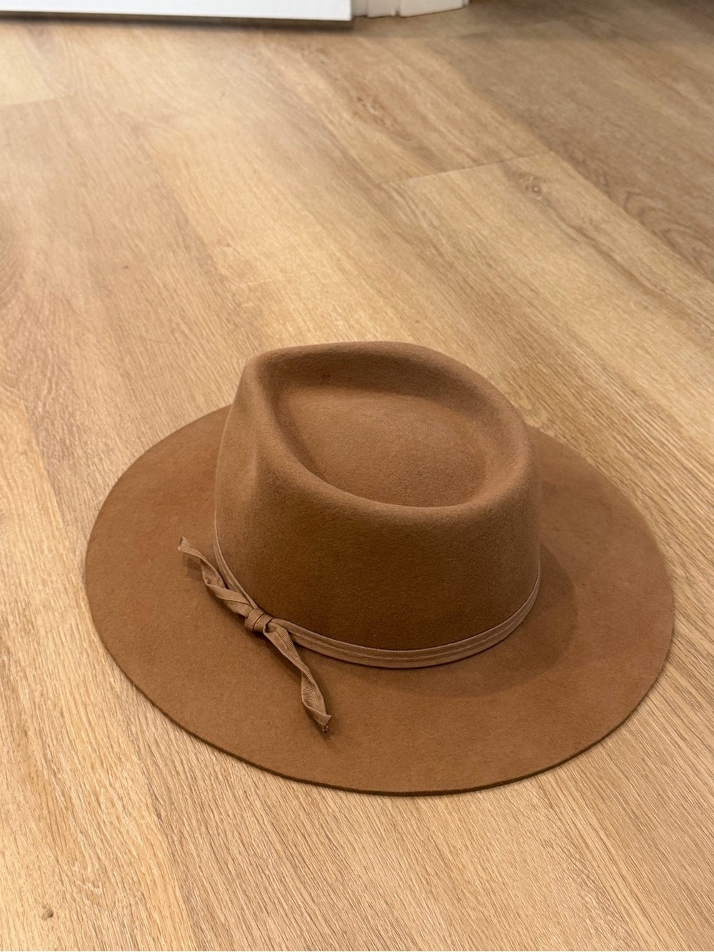 Lack Of Color Cognac Wide-Brim Felt Fedora